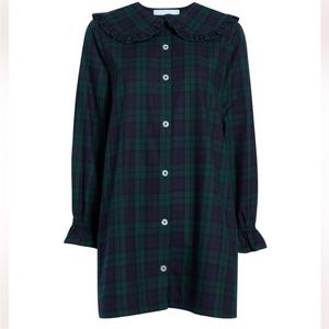 Hill House Evelyn Dress Black Watch Tartan